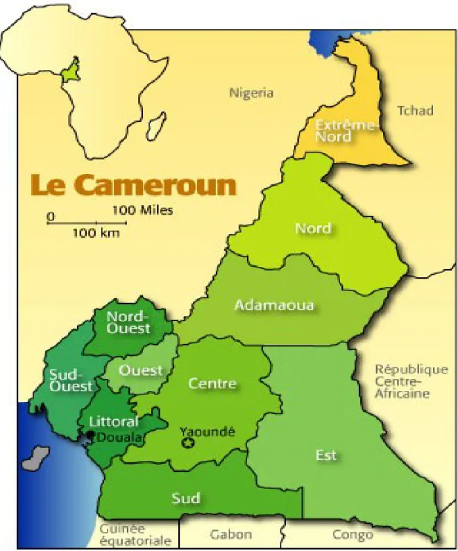 figure 1 carte du Cameroun