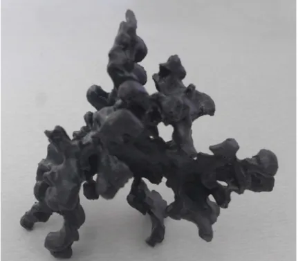 Figure 7 – Photograph of a 3D printing of graphite in a compacted graphite eutectic cell