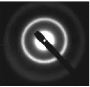 Fig IV.7: Diagramme de diffraction électronique de la couche mince de a-Si non indentée