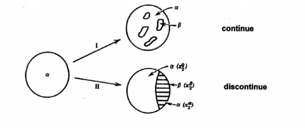Fig. I. 1 : Illustration schématique des deux types de réactions de précipitation [15]