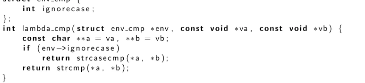 Figure 6-2: The function expression extension generates these top-level definitions when lifting the cmp function expression body from Figure 6-1.
