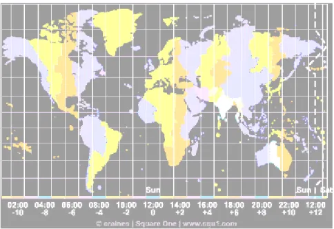 Figure II.5. Fuseau horaire 