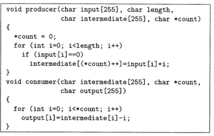 Figure  3-4:  Complex  streaming  example  - source  code