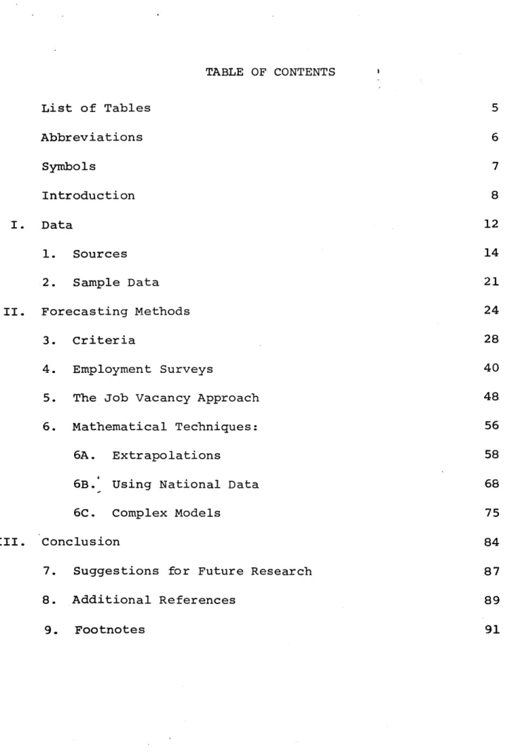 TABLE  OF  CONTENTS List  of Tables  5 Abbreviations  6 Symbols  7 Introduction  8 I.  Data  12 1
