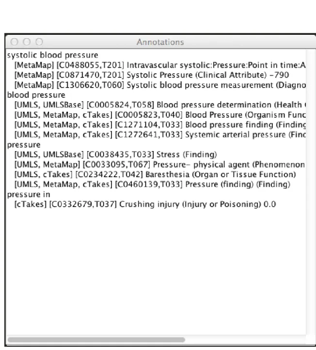 Figure 2-2: Annotations Window.