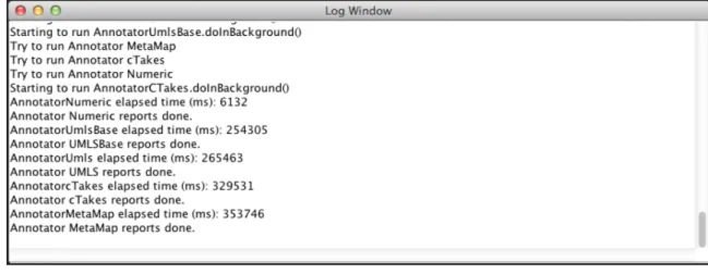 Figure 2-3: Log Window.