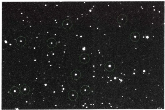 Figure  5:  Star  field  image  taken  at  Wallace  Astrophysical  Observatory  on  a 14&#34;  telescope  with  a  SBIG  STL-1001E  with  an  exposure  time  of 60  seconds and  an  image  scale  of  1.2  arc  sec/pixel