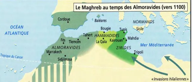 Figure 26 : Les almoravides au Maghreb 