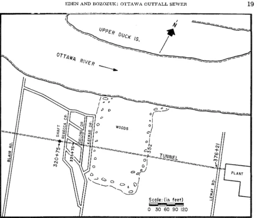 FIG.  1.  Plan of  tunncl. 