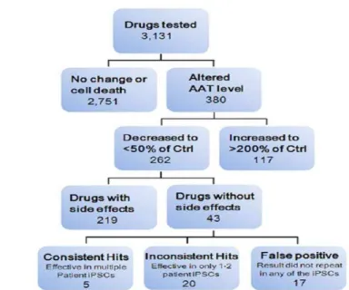 Figure 19. Pipeline pour du criblage de médicaments à haut débit appliqué à la déficience en  A1AT 201