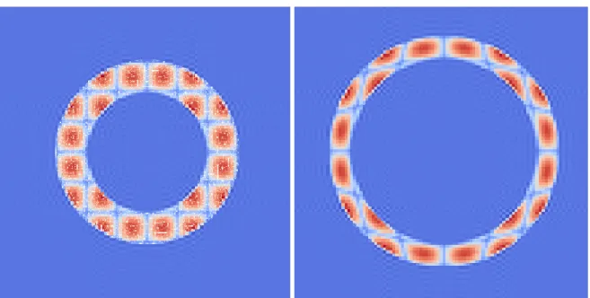 Figure 2.2: Tube geometry by Martin Genet in two different time steps under different loading pressures