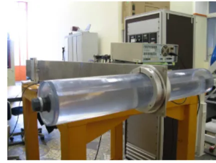 Fig. 1. Plant description: the rectangular plate and the horizontal cylinder