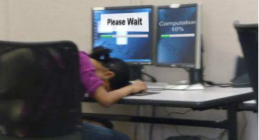 Figure 1: When asked to wait users  are often frustrated. Could  produc-tive or relaxing activities be  pro-posed? 