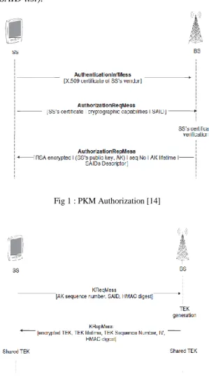 Fig 1 : PKM Authorization [14] 