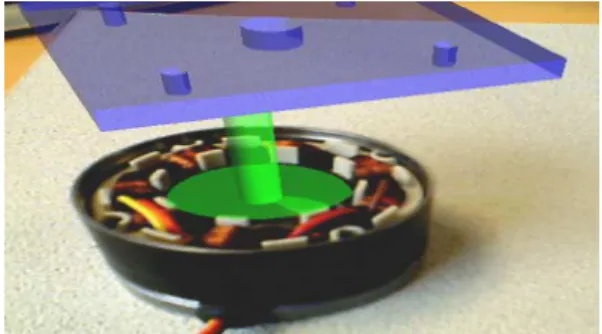 Fig. 7 ’Augmented’ view after an ’Adding’ action by the expert.