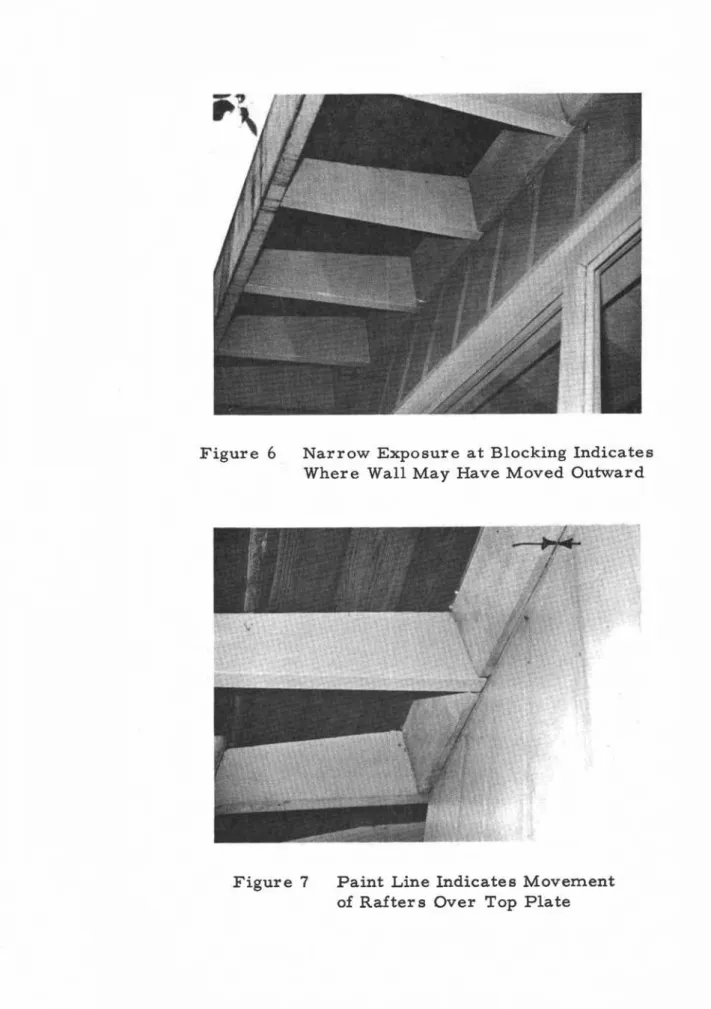 Figure 6 Narrow Exposure at Blocking Indicates Where Wall May Have Moved Outward