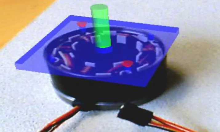 Figure 7. Operator’s augmented view after "Adding". The  expert shows the final assembly using a 3D virtual animation 