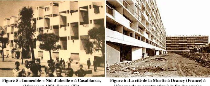 Figure 5 : Immeuble « Nid d’abeille » à Casablanca,  (Maroc) en 1952. Source :IFA
