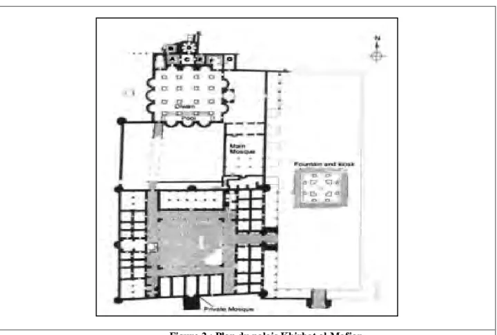 Figure 2 : Plan du palais Khirbat al-Mafjar 