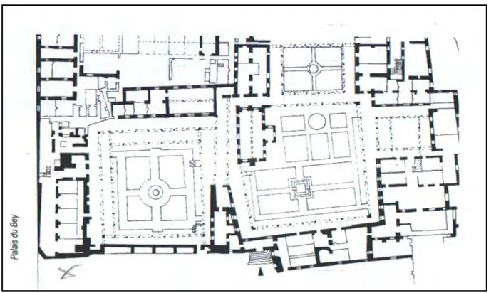 Figure 5 Plan Du Palais Ahmed Bey – Constantine- R.D.C. 