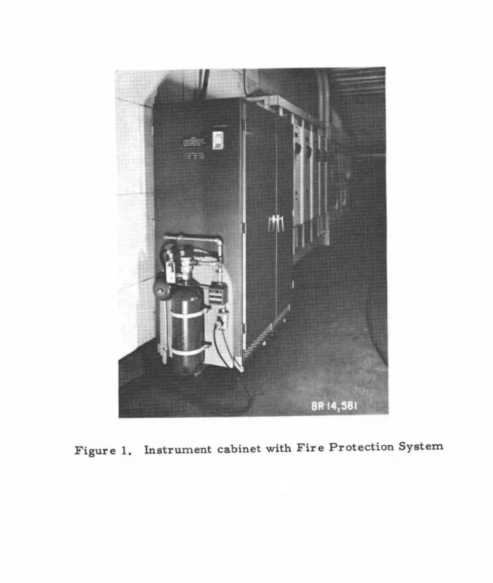 Figure 1. Instrument cabinet with Fire Protection System