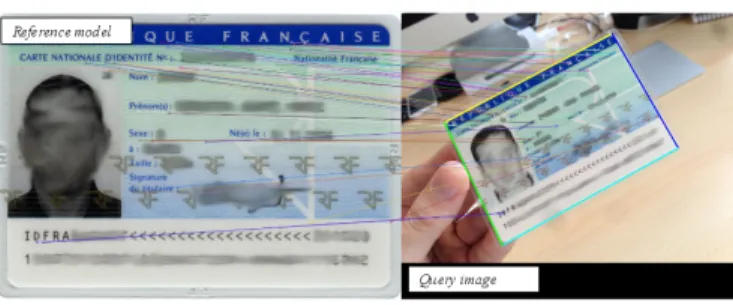 Fig. 1. Example of matched and cropped document