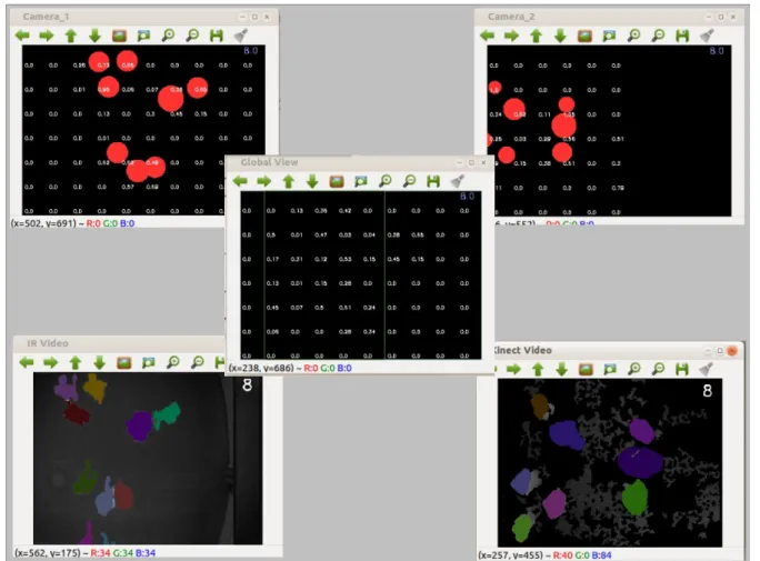 Figure 8: Real-time visualisation of the experiment.