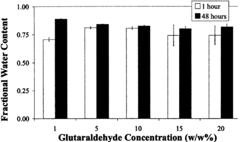 Figure  4.6.  Swelling  of  Gel B  (75 B) at  1 and 48  hours  (n  = 4).