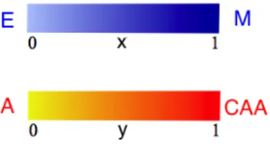 Figure 7: Meaning of the traits x and y.