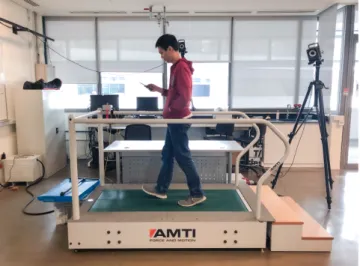 Figure 8: Experimental setup for the treadmill conditions