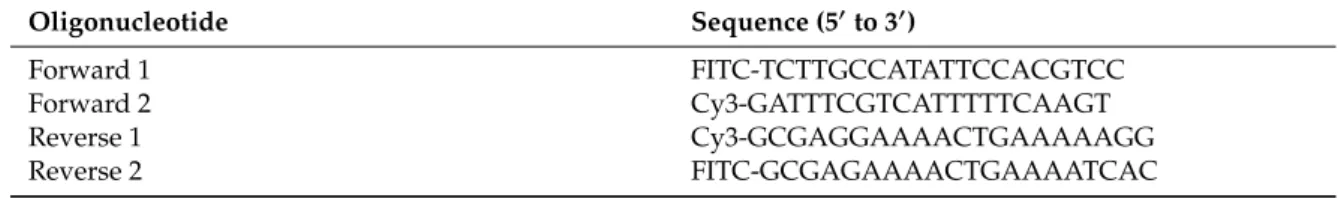 Table 2. RNA FISH oligonucleotides.