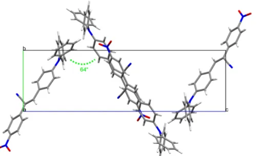 Figure  10.  Crystal  packing  of  1b  viewed  along  a  crystallographic  axis  showing  the  well-defined  herringbone pattern
