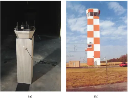 Figure 4: (a) Wind tunnel model of the RALS tower [7] and (b) actual image of the RALS tower.
