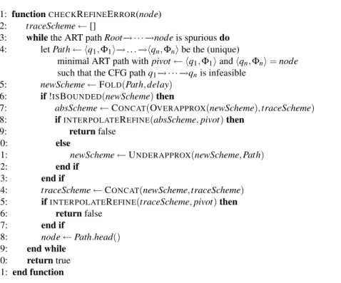 Fig. 3. The CEGAAR algorithm (b) - Accelerated Refinement