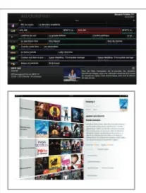 Figure 1. The Bubble User  Interface, the matching Remote  Control and Set-Top-Box 