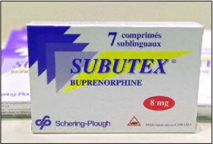 Figure 7 : Boite de Subutex® 8 mg 