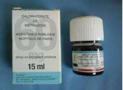 Figure 8 : Flacon de chlorhydrate de méthadone dosé à 60 mg/15 ml 