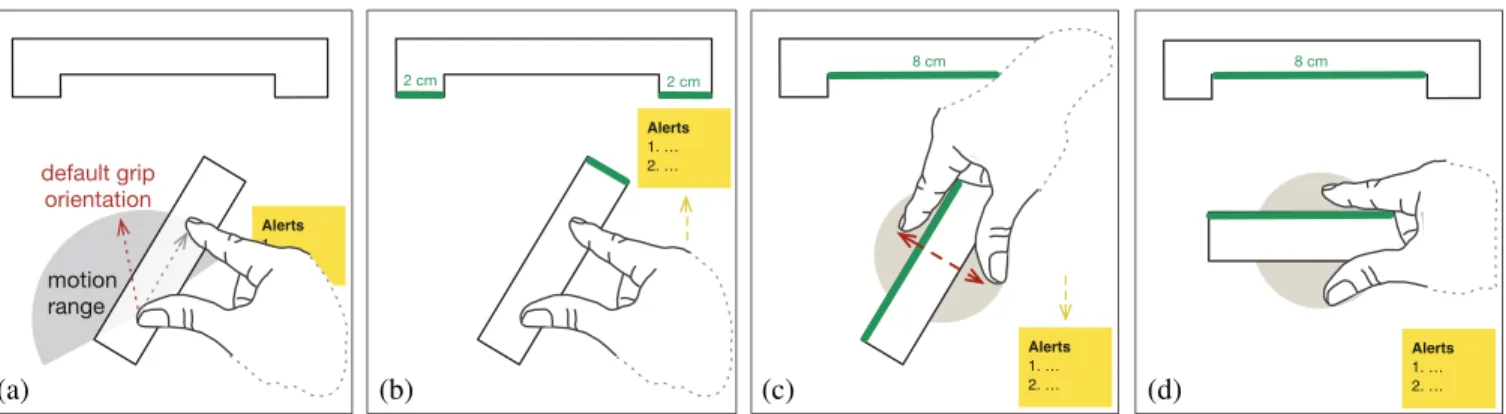 Figure 11. Using movement planning to improve feedback and prevent occlusion in an object-matching scenario