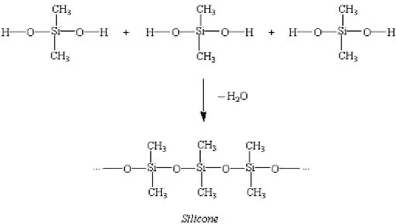 Figure 9 : exemple de réaction de polymérisation par condensation 