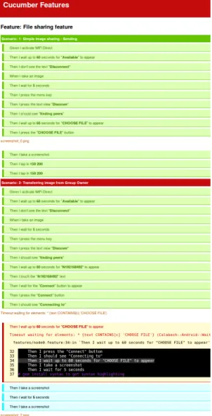 Fig. 4: Testing results screenshot
