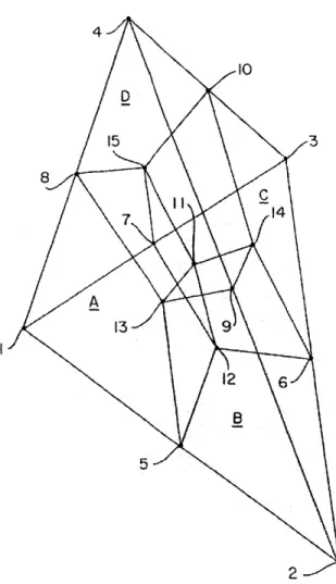 Figure  2-5:  Tetrahedral  element  (C3D10M)  divided  into  four  hexahedral  elements.