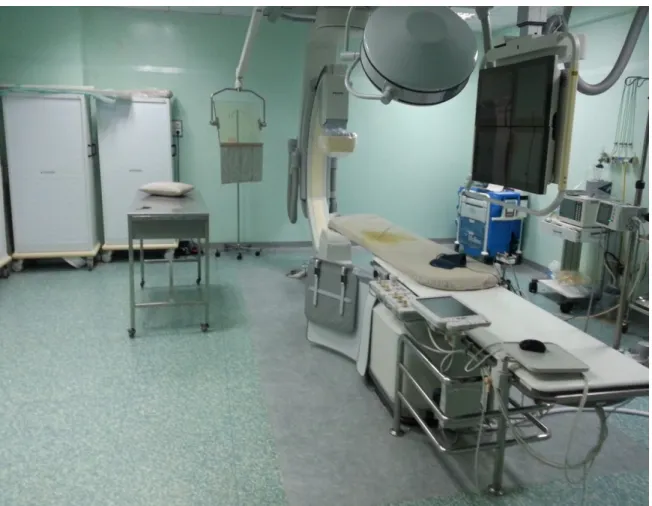Figure 8 : salle d’endovasculaire de l’HMIMV Rabat 