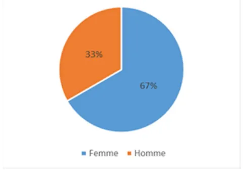 Figure 10 : Digramme représentant la répartition des patients selon leur sexe 