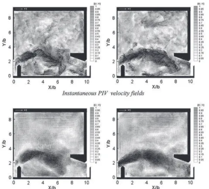 Fig. 9 POD reconstructions snapshots for B/b = 9, S 0 = 10%, Q = 23 l/s