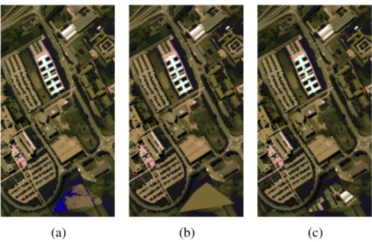 Fig. 3. Example of after-change HR-HS latent images X t 2 generated by each proposed change rule