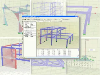 Figure  2.6:  Several  screenshots  of  Dr.  Frame  3D,  a  real-time  three-dimensional  structural  analysis  program  (Dr