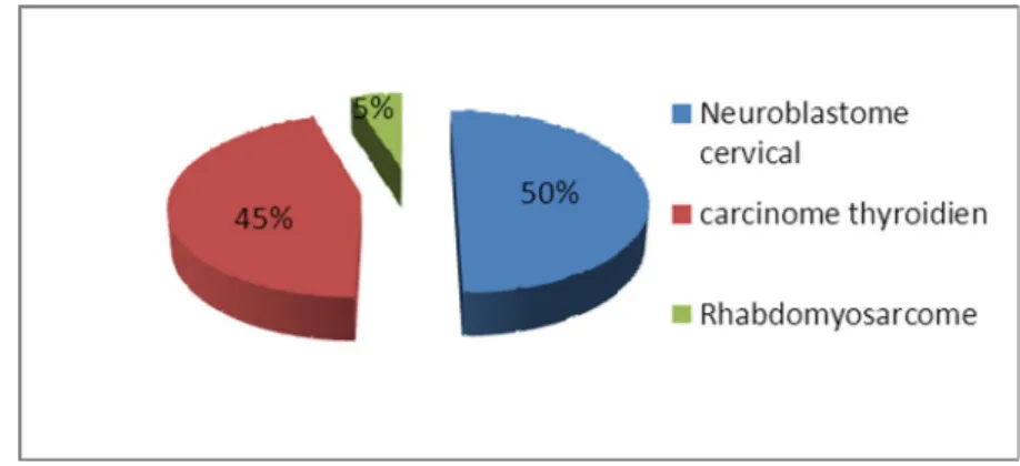 Figure 6 : La répartition des malades en fonction du diagnostic retenu. 