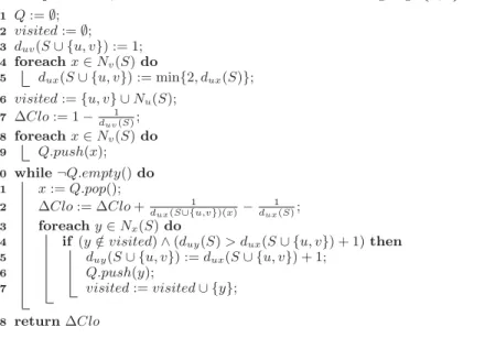 Fig. 4. Algorithm DynamicBFS.