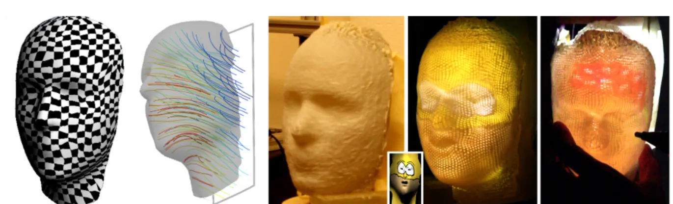 Fig. 2. We use 3D printing to fabricate objects with embedded optical fibers that route light between two interfaces
