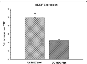 Table 2 Flow cytometry results of low- and high-passaged umbilical cord mesenchymal stem cells (UC MSCs)
